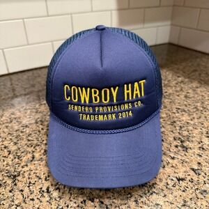 Sendero Provisions Co. Cowboy Hat Trucker Hat Snapback Blue